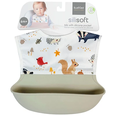 Kushies Silisoft Bib - Assorted