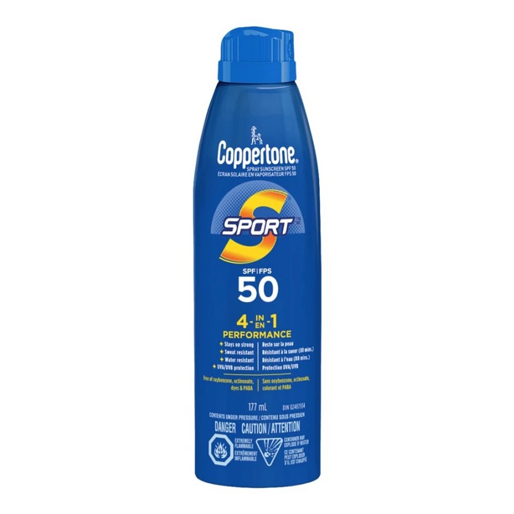 Coppertone SPORT Sunscreen Spray - SPF 50 - 177ml