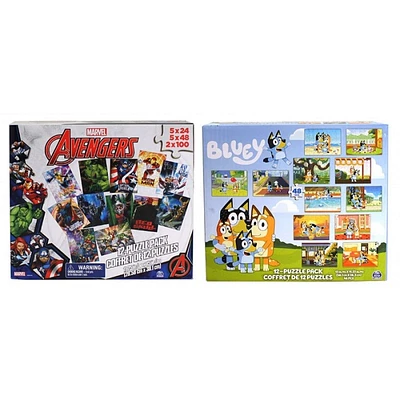 Marvel/Bluey Puzzle - Assorted