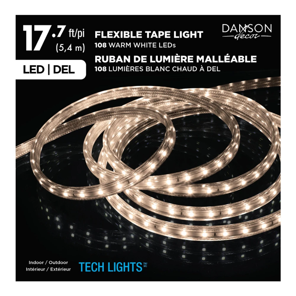 Danson Decor Tech Lights LED Light Strip - WarmWhite - 5.4m - 108 Lights