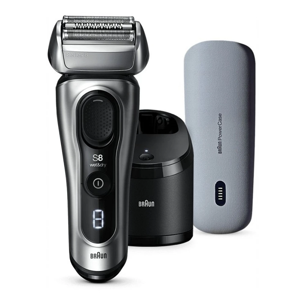 Braun Series 8 Cordless Shaver - Galvano Silver - 8577CC