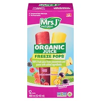 Mrs J's Natural Organic Juice Pops - Tropical - 12x40ml