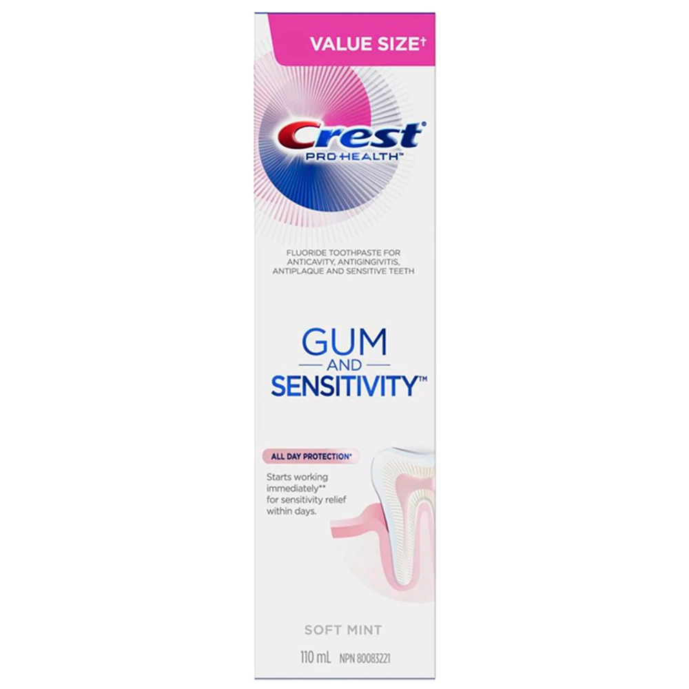 Crest Pro Health Gum Sensitivity Toothpaste - Soft Mint - 110ml