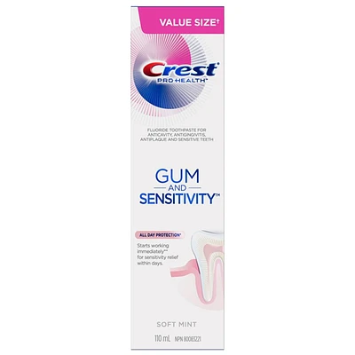 Crest Pro Health Gum Sensitivity Toothpaste - Soft Mint - 110ml