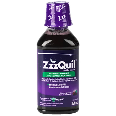 ZzzQuil Liquid Nighttime Sleep Aid - Berry - 354ml