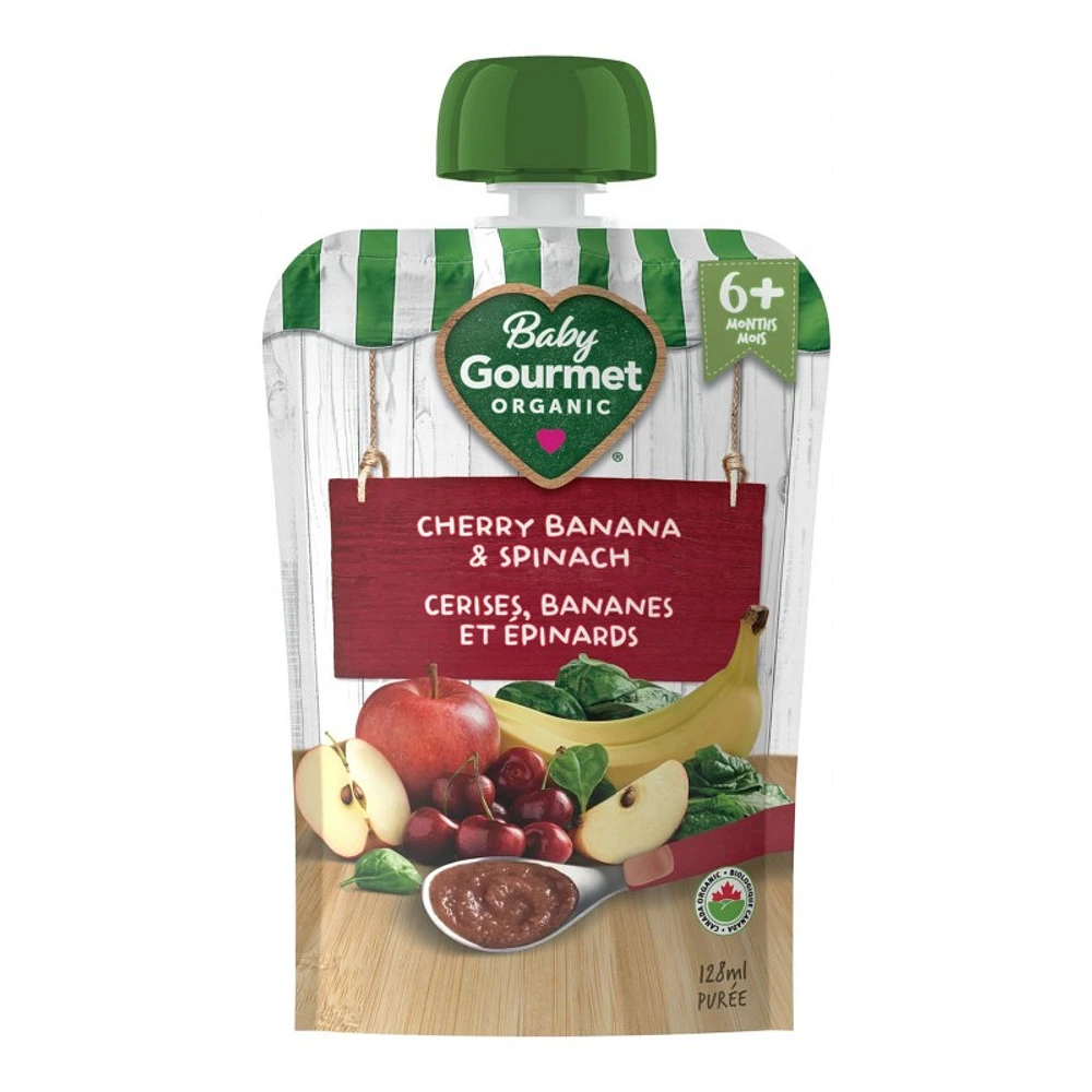 Baby Gourmet Baby Food - Cherry Banana & Spinach - 128ml