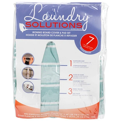 Laundry Solutions Ironing Board Cover Pad Set - 15X54/STRPS