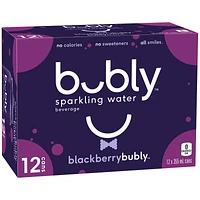 Bubly Sparkling Water - Blackberry - 12x355ml