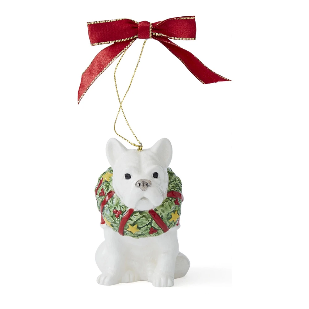 Spode Christmas Tree Ornament - French Bulldog