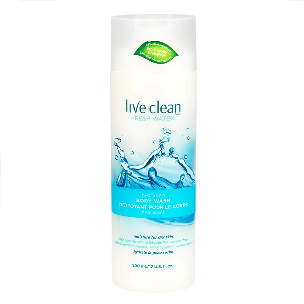 Live Clean Fresh Water Moisturizing Body Wash - 500ml