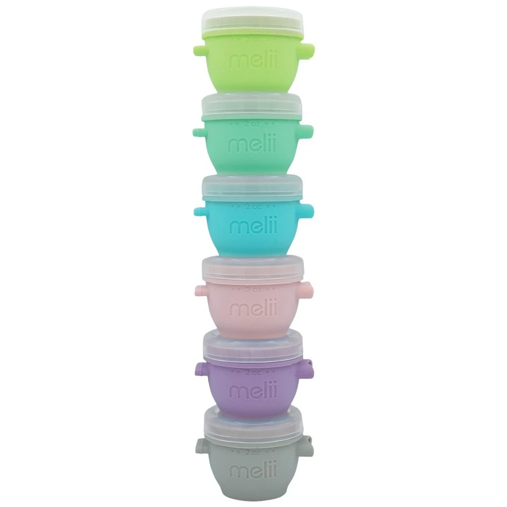 Melii Silicone Snap and Go Pods Food Containers