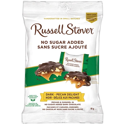 Russell Stover No Sugar Added Dark Chocolate Pecan Delight - 85g