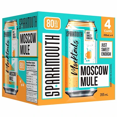Sparkmouth Moscow Mule Mocktails - 4X355ml 