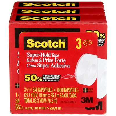 Scotch Super-Hold Tape - 3 Pack