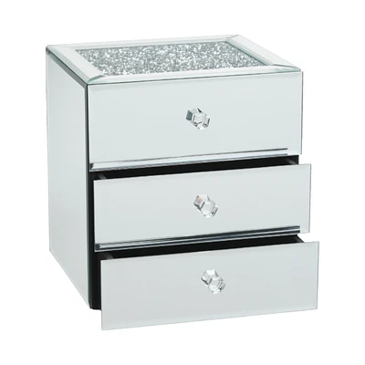 Collection by London Drugs Crystal Jewellery Drawer Box - 20x17.5x20cm