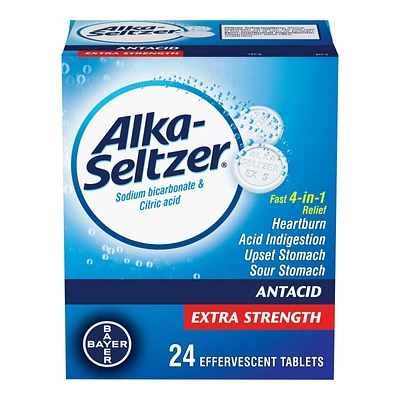 Alka-Seltzer Extra Strength Antacid Effervescent Tablets - 24's