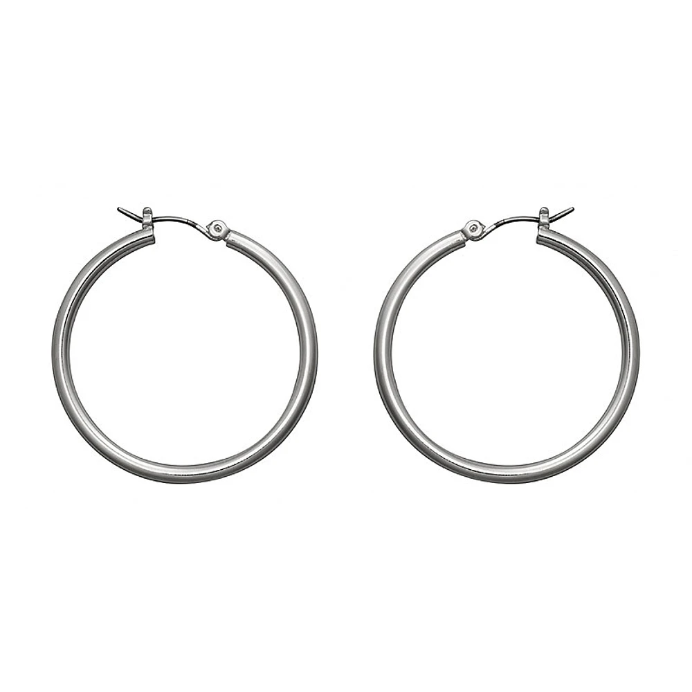 Nine West Silver Hoop Earrings