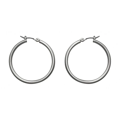 Nine West Silver Hoop Earrings