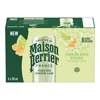 Maison Perrier Sparkling Water - Forever Ginger Lime - 8 x 330ml