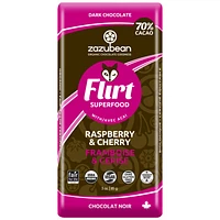 Zazubean Flirt Raspberry and Cherry Dark Chocolate - 85g