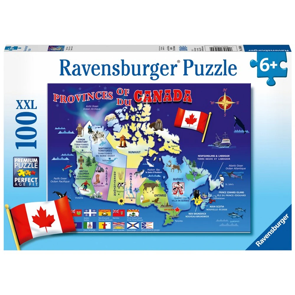 Map of Canada Puzzle - 100pce