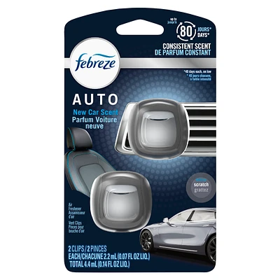 Febreze Auto New Car Scent Air Freshener - 2 pack