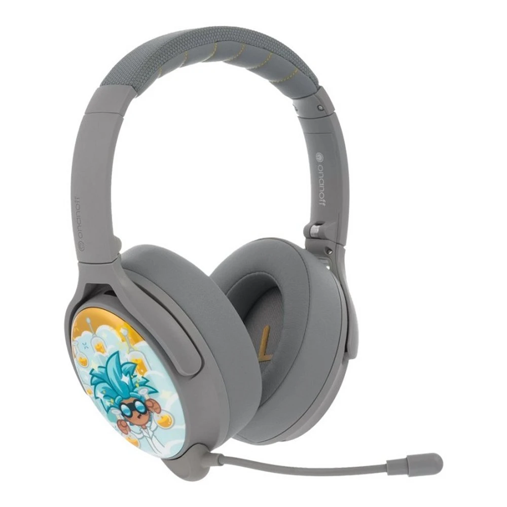 BuddyPhones Cosmos+ Kids Bluetooth Headphones - Grey Matte - BT-BP-COSMOSP-GREY