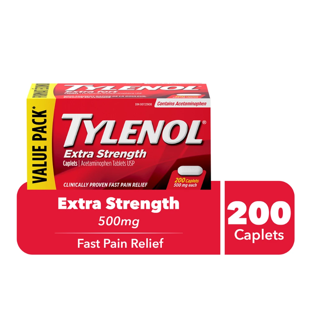 Tylenol* Extra Strength Caplets - 500mg - 200s� �