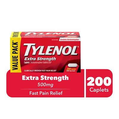 Tylenol* Extra Strength Caplets - 500mg - 200s