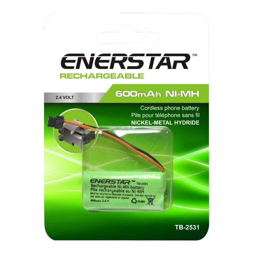 Enerstar HRS Rechargeable Cordless Phone Battery - 600mah - TB2531