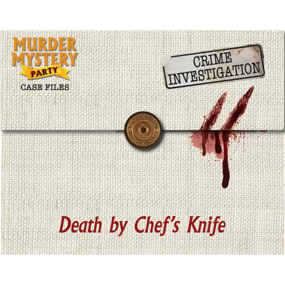 Murder Mystery Party Case Files: Death by Chef's Knife