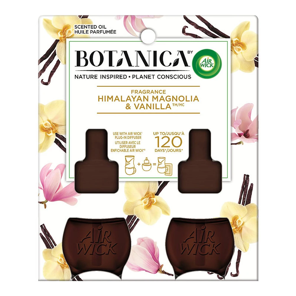 Botanica by Air Wick Scented Oil Refill - Himalayan Magnolia & Vanilla - 2 x 20ml