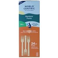 World Centric Bamboo Forks - 24's