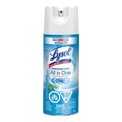 Lysol All In One Disinfectant Spray - Crisp Linen - 350g