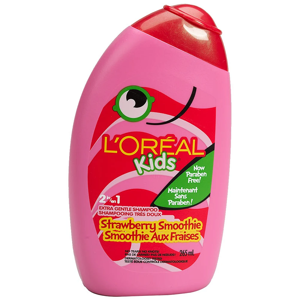 L'Oreal Kids 2in1 Extra Gentle Shampoo - Strawberry Smoothie - 265ml