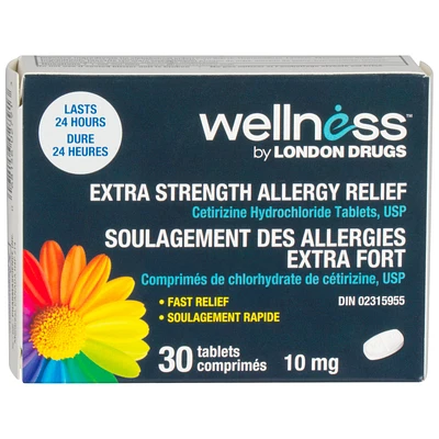 London Drugs Extra Strength Non Drowsy Allergy Relief - 10mg