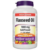 Webber Naturals Flaxseed Oil 1000mg - 180s