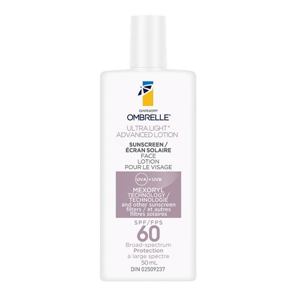 Garnier Ombrelle Ultra Light Sunscreen Lotion - SPF 60 - 50ml