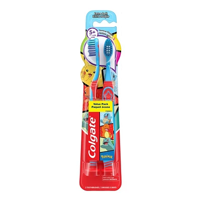 Colgate Value Pack Toothbrush - Pokemon - Extra Soft - 2's