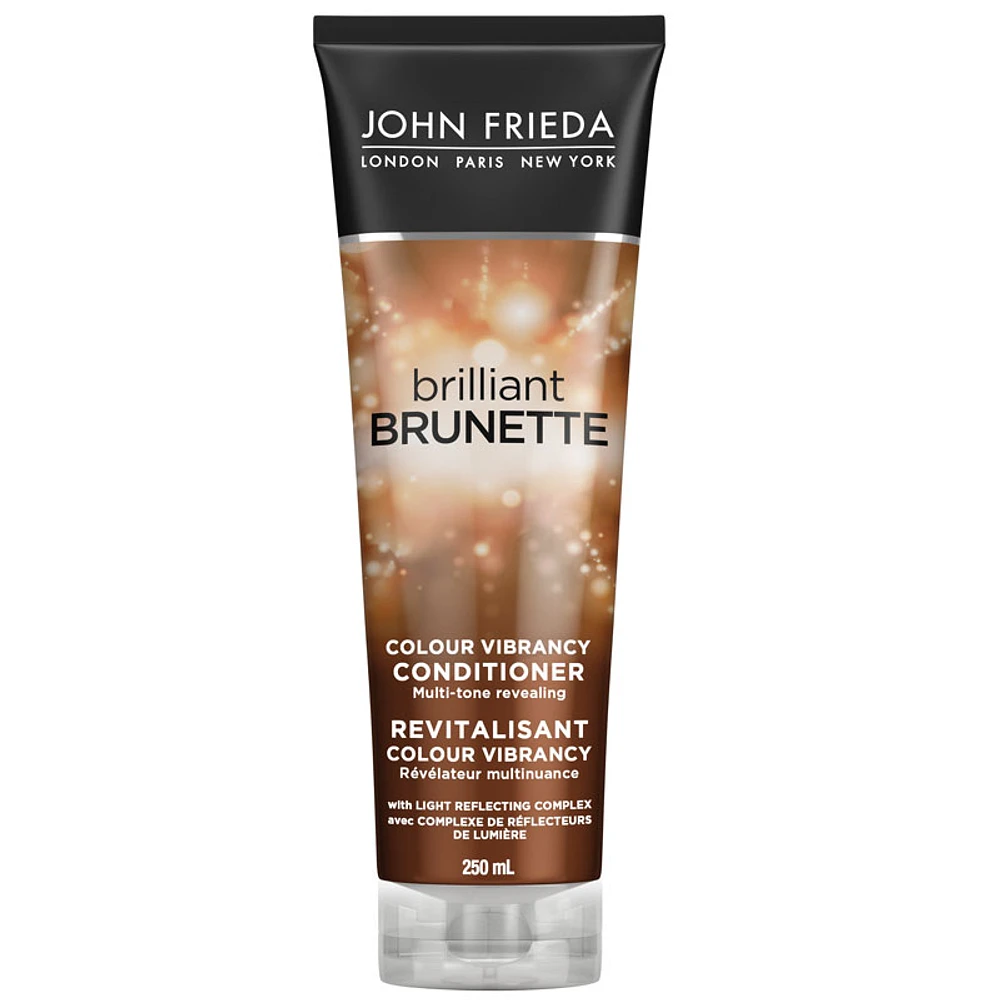 John Frieda Brilliant Brunette Colour Vibrancy Conditioner - 250ml