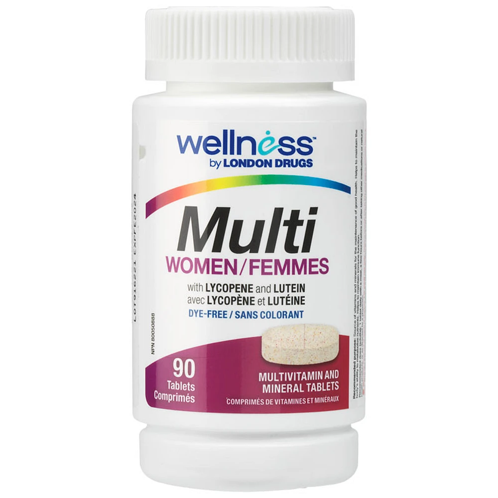 Wellness By London Drugs Multivitamin Women Tablets - 90's