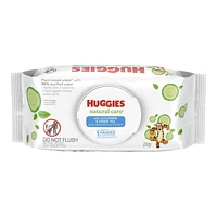 Huggies Natural Care Refreshing Baby Wipes - Cucumber and Green Tea - 56 Wipes