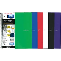 Five Star 1 Subject Notebook - 200 Pages - Assorted Colours