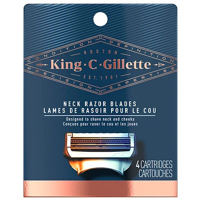 King C. Gillette Neck Blades - 4s