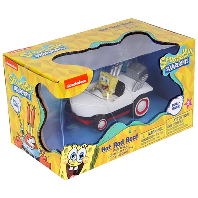 NKOK SpongeBob Squarepants Pull Back Hot Rod Boat