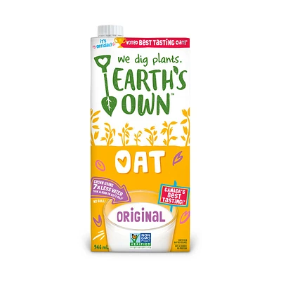Earth's Own Oat Milk - Unsweetened Original - 946ml