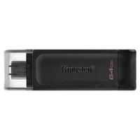 Kingston DataTraveler USB-C Flash Drive - Black - GB