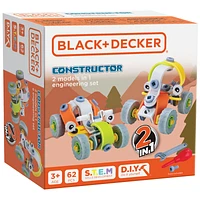 Black and Decker Constructor 2 In 1 Engineering Set - 62 Piece