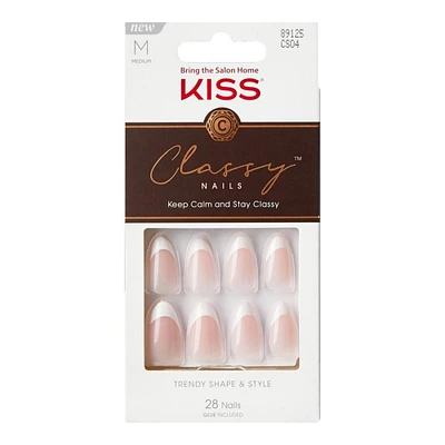 KISS Classy False Nails Kit - Medium - Dashing - 28's