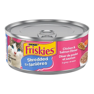 Friskies Wet Cat Food - Shredded Chicken & Salmon Dinner - 156g